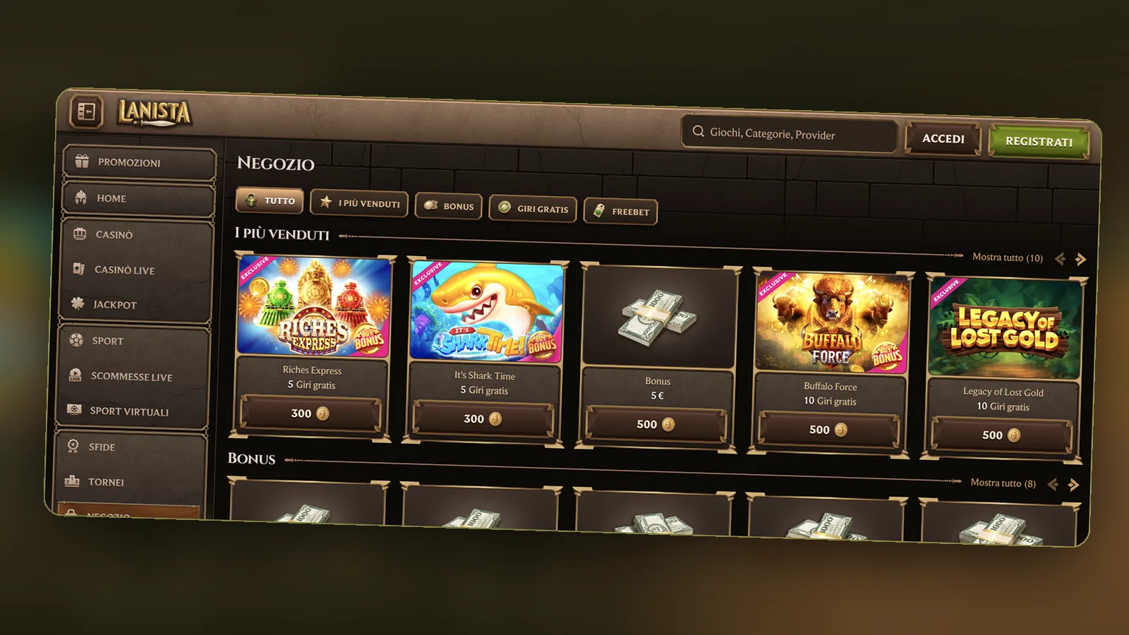Lanista bonus