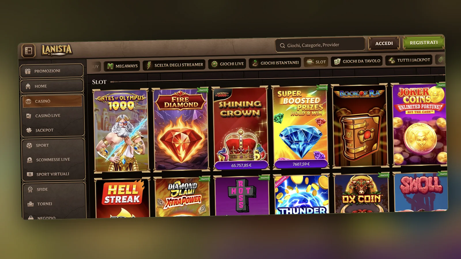 Lanista slot